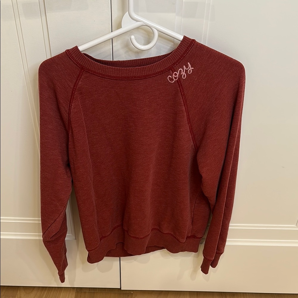 American Eagle Cozy Red Sweatshirt